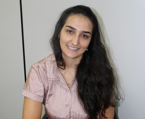 A estudante de contabilidade na Fucap, Pâmela Bressan, é a representante catarinense do projeto “Universitários Acima da Média”. 