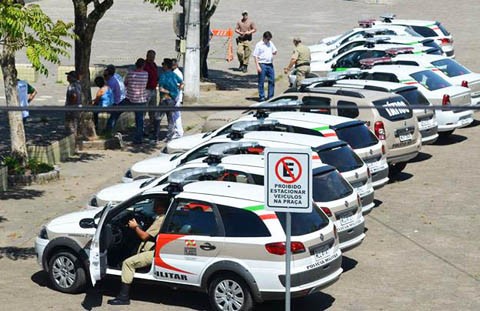 Na região do Vale do Braço do Norte, oito cidades receberam os novos veículos  -  Foto:Polícia Militar de Braço do Norte/Divulgação/Notisul