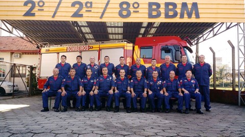 Os bombeiros do 2º Pelotão trabalham com  atendimento pré-hospitalar, combate a incêndio e outros serviços à comunidade. - Foto: Corpo de Bombeiros Militar de Laguna/Divulgação/Notisul.