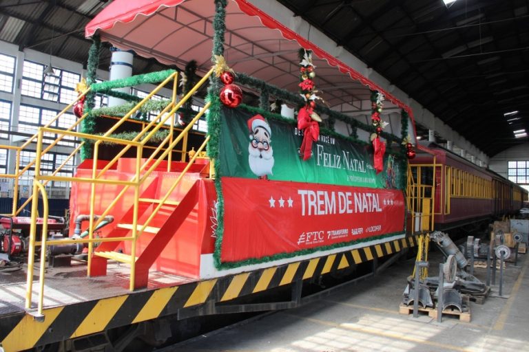 Trem de Natal: Papai Noel inicia trajeto nesta quarta-feira
