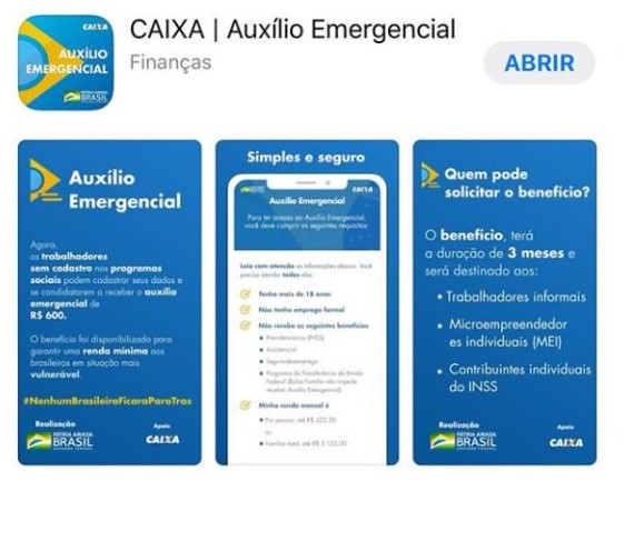 CEF lança aplicativo para cadastro de renda emergencial; valores variam de R$ 600 a R$ 1,2 mil