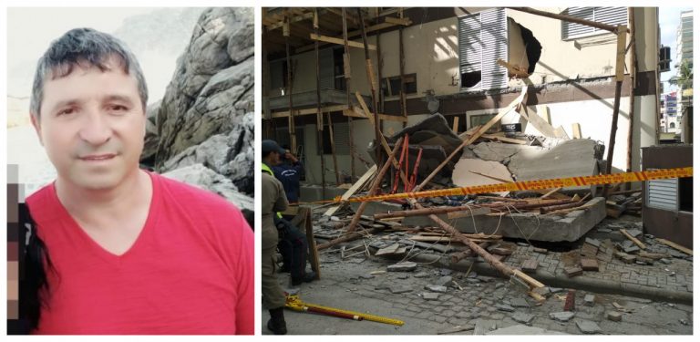 Sacadas de prédio em obra desabam em Itapema, deixam duas pessoas mortas e vítimas soterradas