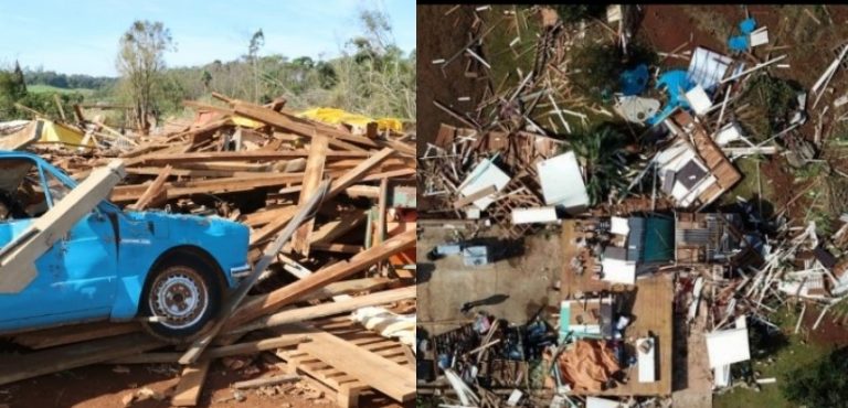 Defesa Civil confirma a ocorrência de tornado em SC