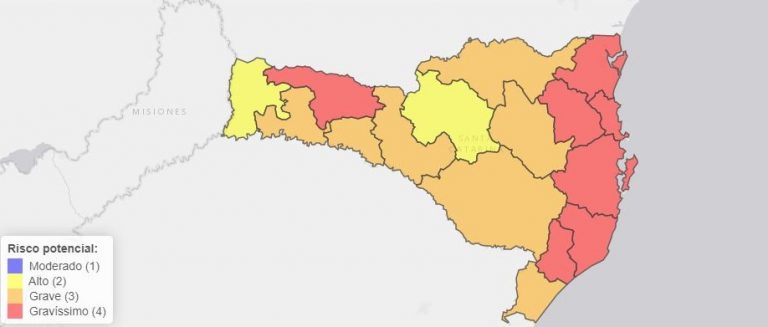 Santa Catarina chega a 54.414 casos confirmados de Covid-19