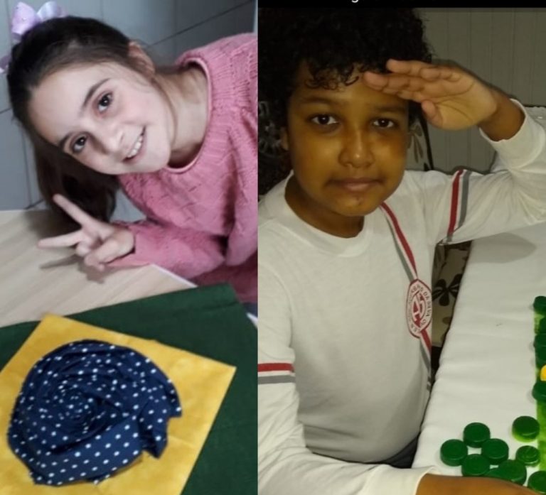 (VÍDEOS) Alunos da Escola Aderbal Ramos, em Tubarão, emocionam com Projeto Remoto da Independência do Brasil