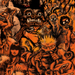 #Pracegover Foto: na imagem há vários desenhos representando humanos em suas diversas formas e um monstro