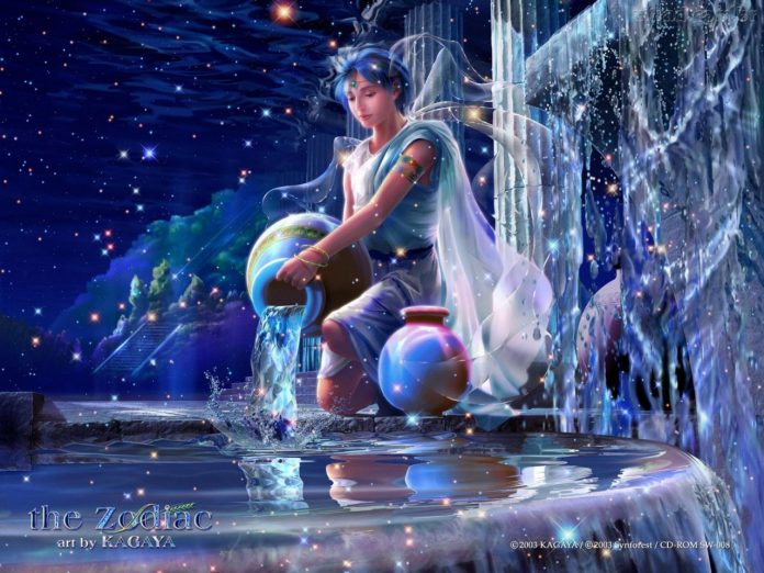#Pracegover Foto: na imagem há uma pessoa na água com bolas (planetas)