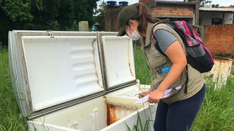Vigilância em Saúde de Imbituba registra foco com 12 larvas do mosquito da Dengue no bairro Nova Brasília