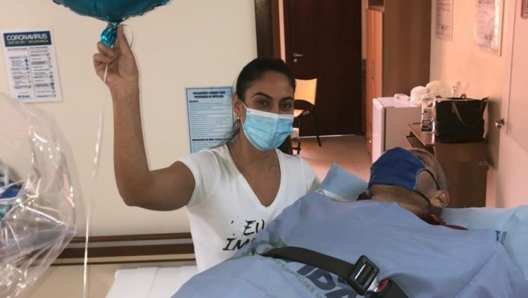 Três meses depois de internado por Covid paciente recebe alta no Hospital Unimed de Tubarão