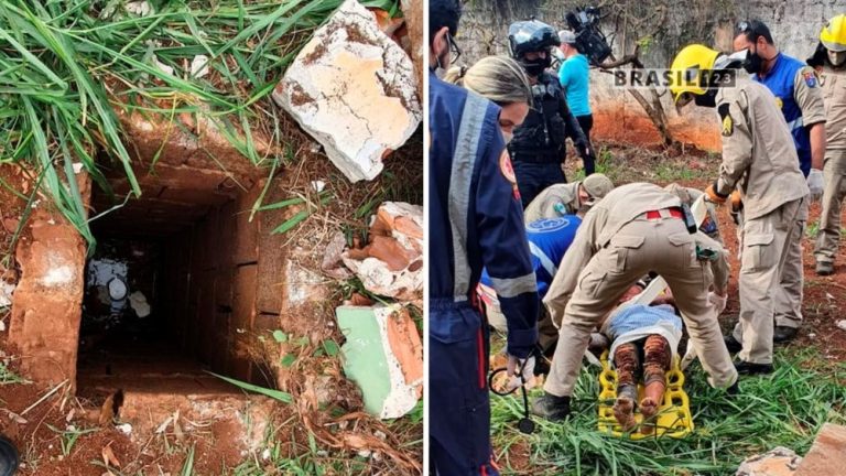 Paraná: Bandidos agridem mulher por engano e a jogam em buraco com 3 metros de profundidade