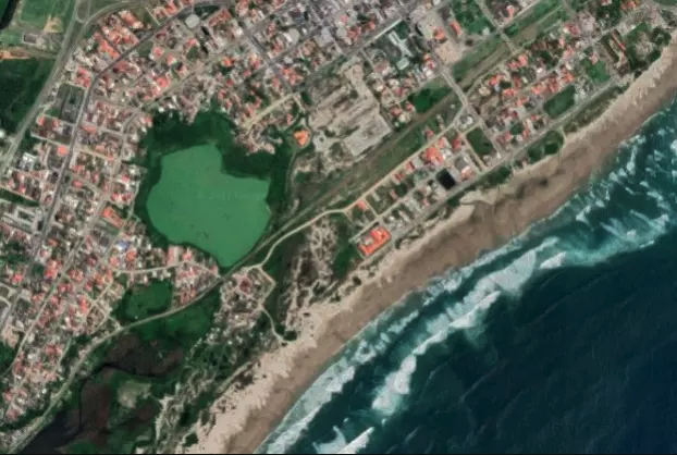 #ParaTodosVerem Na foto, a vista aérea da Lagoa da Bomba, em Imbituba