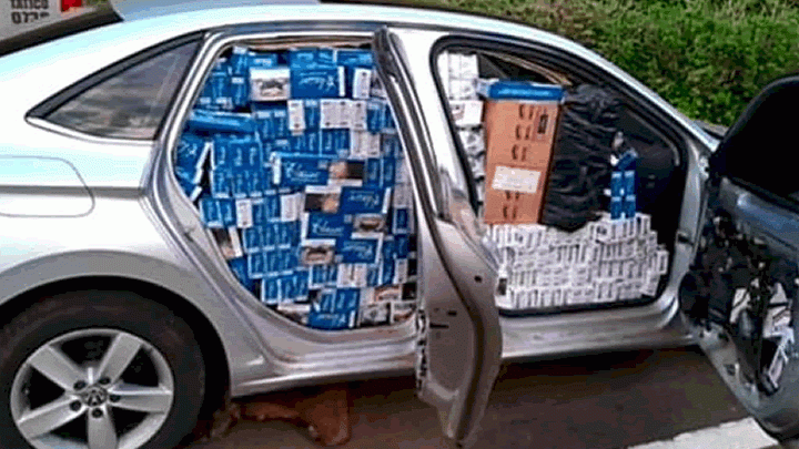 Homem é preso com 15 mil maços de cigarros contrabandeados