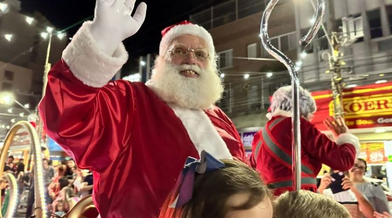 Papai Noel chega a Tubarão dia 5 e abre festejos de Natal na Cidade Azul