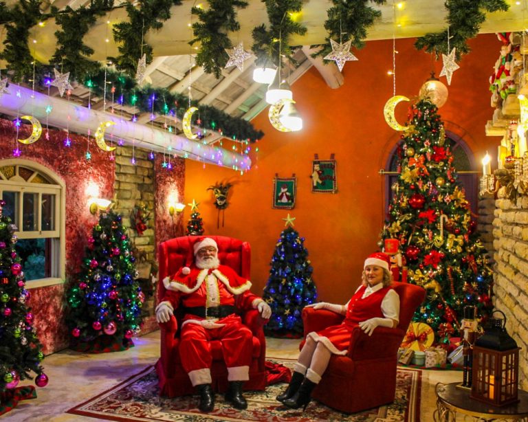 Magia do Natal ganha vida na Casa do Papai Noel que está aberta a visitação