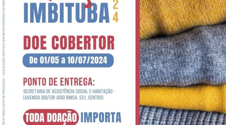 Lançamento da campanha “Aqueça Imbituba”: Ajude a enfrentar o frio!