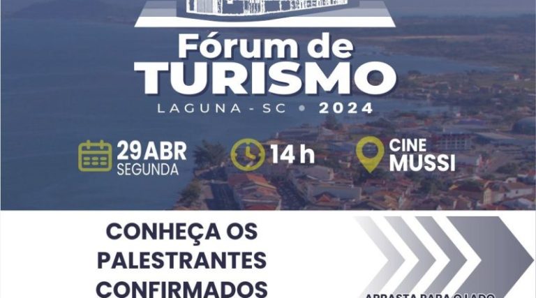 Laguna convida para o Fórum de Turismo: capacitação e debates para o desenvolvimento