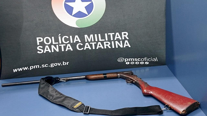 PMSC apreende três armas de fogo em Caçador e Macieira