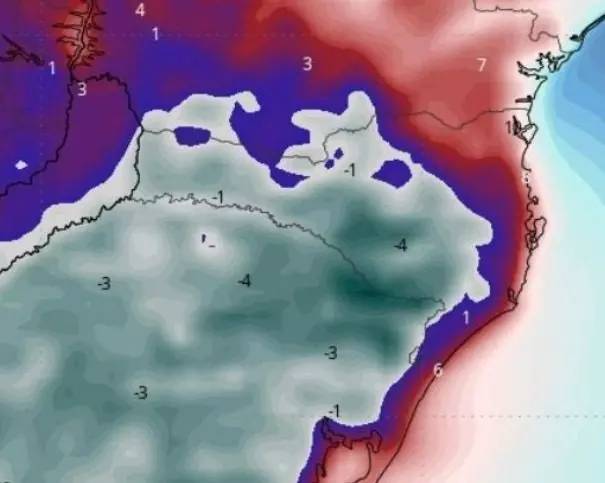 Santa Catarina terá frio intenso no final de semana com massa de ar polar