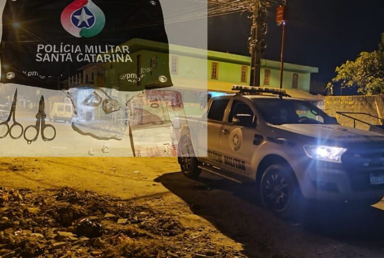 Polícia prende homem por tráfico de drogas na Vila Vitória, Laguna
